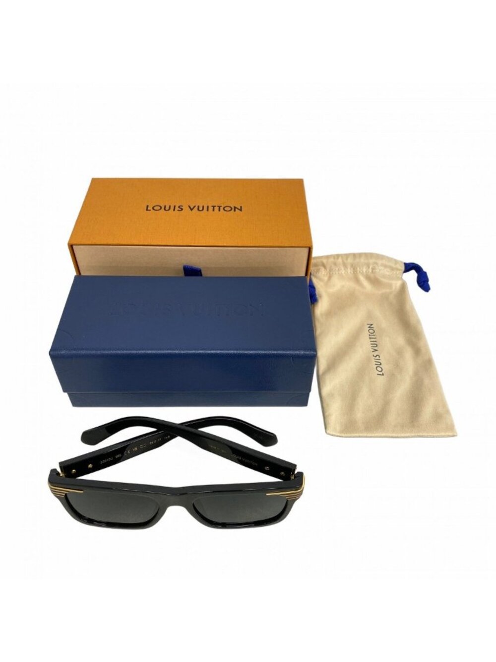 Louis Vuitton Sunglasses LV Slide Square Black Eyewear - Picture 8 of 9